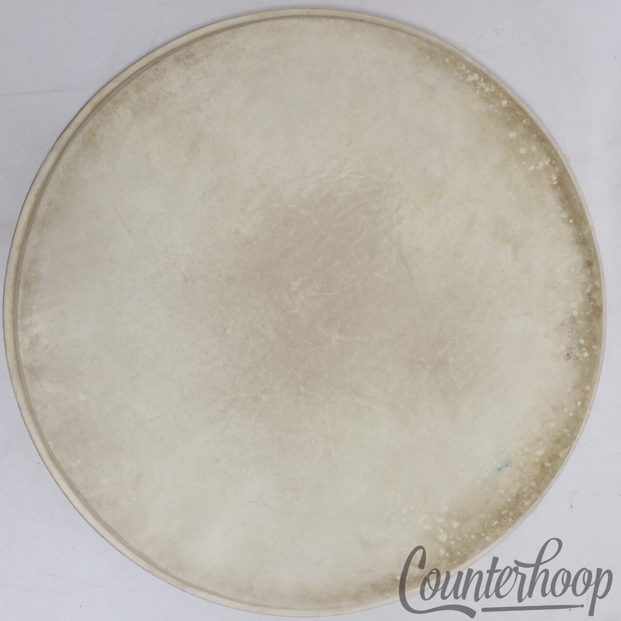 Leedy 18" Calf Skin Bass Drum/Floor Tom Head Superior Hardwhite Maple Flesh Hoop — main photograph
