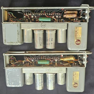 TWO Vintage Altec 428B Tube Preamps P522B Original Power Supply image 5
