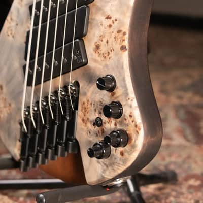 Ibanez EHB1506MS 6-String Electric Bass - Black Ice Flat with Gig Bag - Floor Model image 13