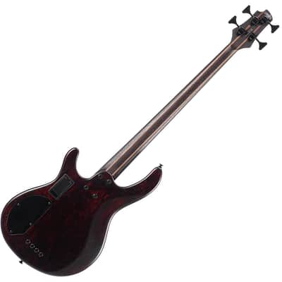Cort Artisan B4 Element Open Pore Trans Black 4 String Bass Bartolini MK-1 image 2