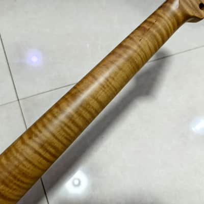 Roasted Flamed Maple Stratocaster Guitar Neck With Rosewood Fingerboard, 22-Frets image 3