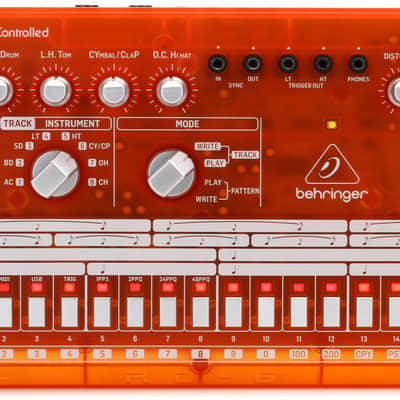 Behringer RD-6-TG Analog Drum Machine - Orange Translucent image 1