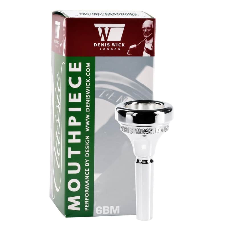 Denis Wick Classic Euphonium Mouthpiece Silver Plated, 5880E-6BM - Medium Backbore for Balanced Airflow & Tone - Medium Shank Fitting Euphonium Accessories for Easy Articulation 25.4 x 6.26 x 7.12mm image 1