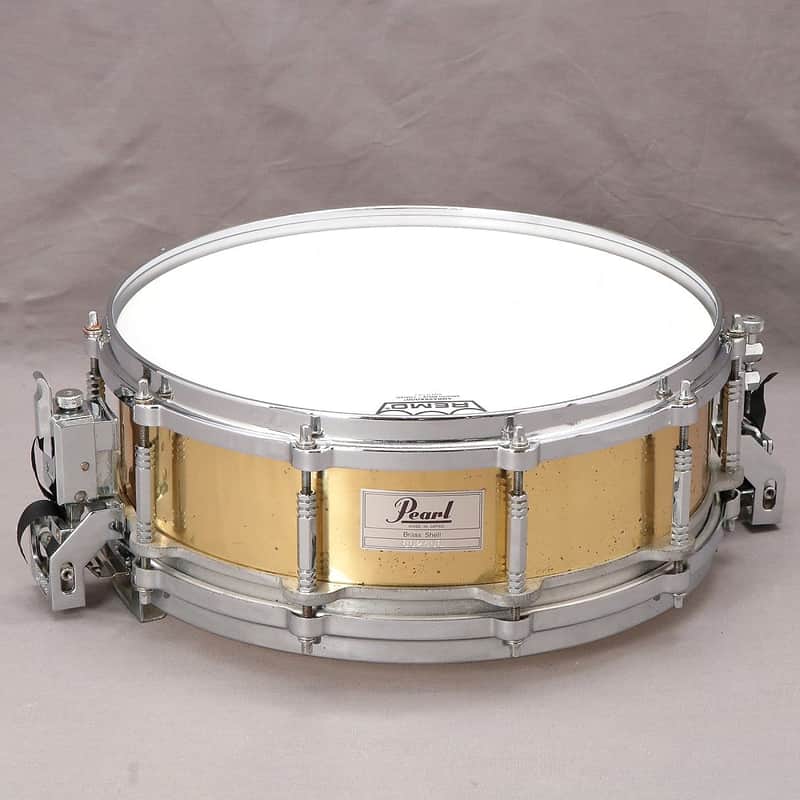 Pearl B-914 Free-Floating Brass 14x5" Snare Drum (1st Gen) 1983 - 1991 image 1