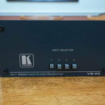 Kramer VS-4X 4in 1out Stereo Audio Switcher (XLR) image 1