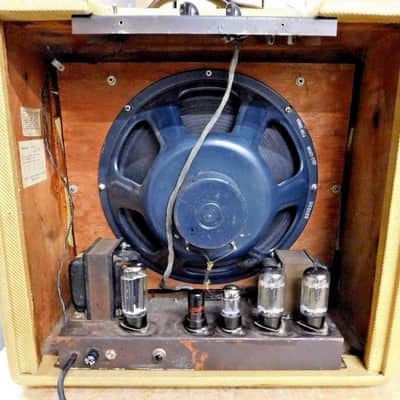 Vintage 1951 Fender Bassman Tweed 1x15 T.V. Front Panel 90% image 8