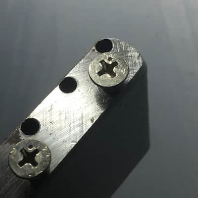 Vintage 1980s Fender Japan Lefty MIJ Tremolo Strat Block 56.5mm Spacing Stratocaster Bridge Steel image 16