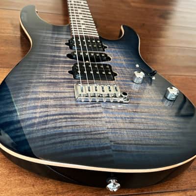 Suhr Modern Plus HSH Trans Whale Blue Burst Roasted Maple Pau Ferra Neck 76778 image 3