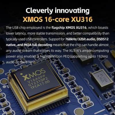 FiiO BTR17 Bluetooth 5.4 USB DAC AMP with LDAC, aptX Lossless. Dual ES9069Q, 10-Band PEQ, THX AAA 78+amps 3.5mm Unbalanced & 4.4mm Balanced (Black) image 4