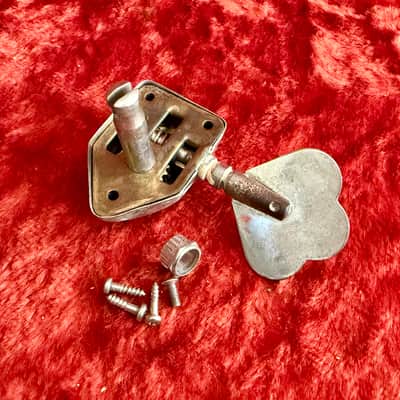 TREBLE SIDE -Van Ghent Bass guitar tuner 1960’s - Nickel Gretsch guild Hagstrom original vintage USA image 2