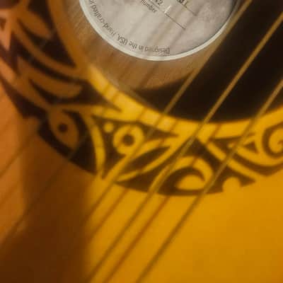Luna Safari Series Tribal Left-Handed 2020s - Sunburst and gig bag image 2