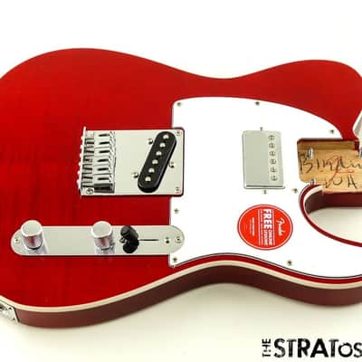 Fender Squier Affinity Tele FMT SH LOADED BODY, Crimson Red Transparent image 1