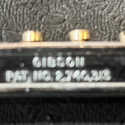 Gibson ABR-1 patent number bridge foundry mark Mid to late 60s - Chrome image 4