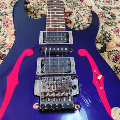 1999 Ibanez Japan PGM30 Paul Gilbert Signature Model (Jewel Blue) w/ Reverse Headstock, Lo-TRS II Tremolo, MIJ image 5