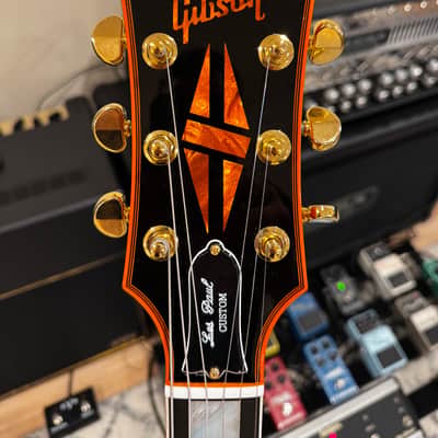 Gibson Custom Shop M2M Orange Widow Les Paul Custom Figured image 3