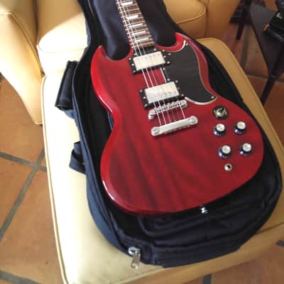 Epiphone SG, G-400 CH Transparent Cherry Gloss Red w/case image 12