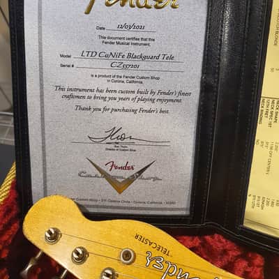 Fender 52 telecaster bigsby custom shop limited edition heavy relic CuNiFe aged butterscotch blonde image 11