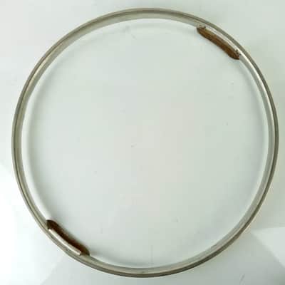 Slingerland 15"Snare Drum Single-Flange Bolt-Gate Resonant Rim/Hoop Nickel-Brass image 8