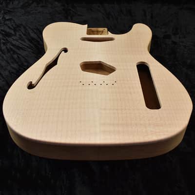 Tele Thinline Style Body - 2 Piece Roasted Alder / 2 Piece Flame Maple Top - ULTRA LIGHTWEIGHT: 2 lbs 12 oz image 5