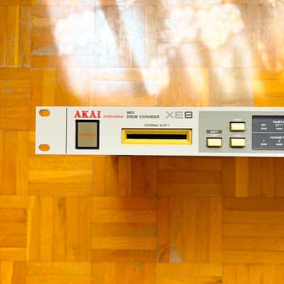 Legendary Akai XE8 MIDI Drum Expander (Japan, 1988)! With 2 extra original super rare ROM cards! image 3