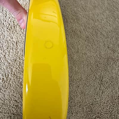 Original 2002 Fender Tom Delonge Limited Edition Stratocaster Strat Graffiti Yellow image 11