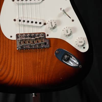 2017 Fender Custom Shop 1956 Stratocaster Journeyman Relic – Roasted Canadian Black Ash image 3
