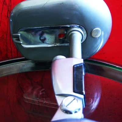 Vintage 1960's Shure 55S dynamic cardioid microphone w Atlas DS-10 desk stand 55 55SW 556S prop display image 18