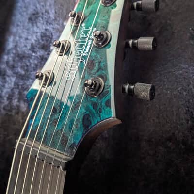 Schecter Keith Merrow KM-7 Mk III 7 String Electric Guitar Lagoon Fade image 8