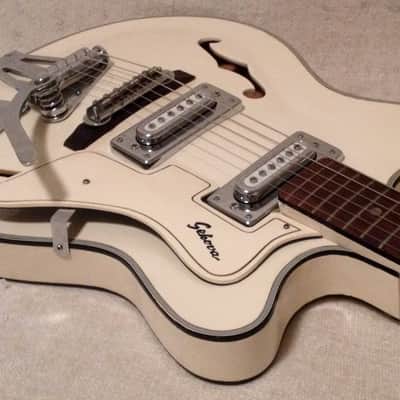 1960's Sekova White Hollowbody Electric Guitar Japan MIJ image 6
