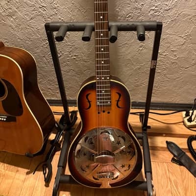 Republic Parlor Miniolian Resonator with National Cone and case image 1