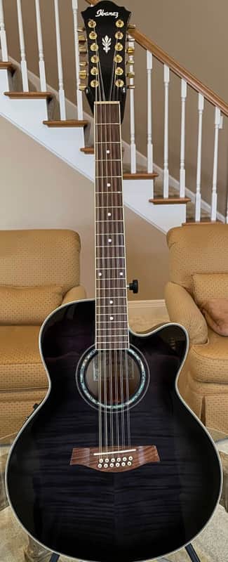 Ibanez AEL 2012 E-TKS 2012 - Black Semi-Transparent image 1
