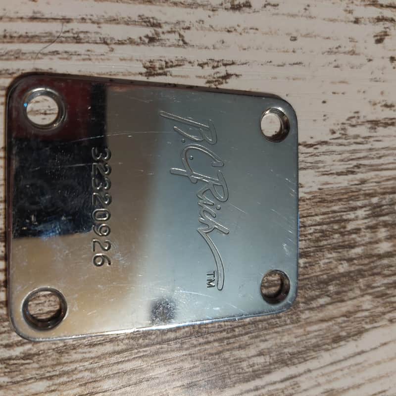 B.C. Rich Mid 2000s Bolt On Neck Plate w/ Serial Number image 1