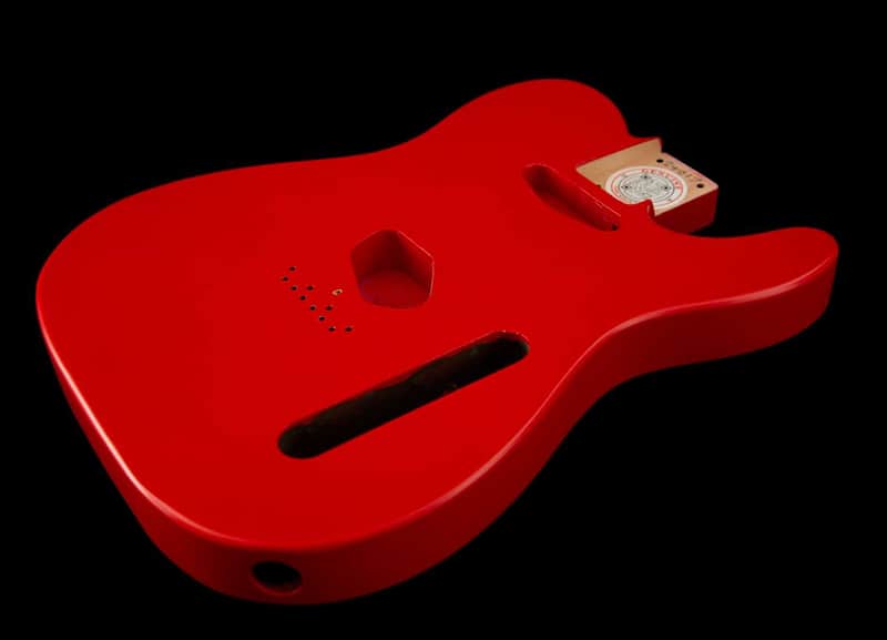 Tone Ninja Tele Body, Alder, Satin Nitro Fiesta Red image 1