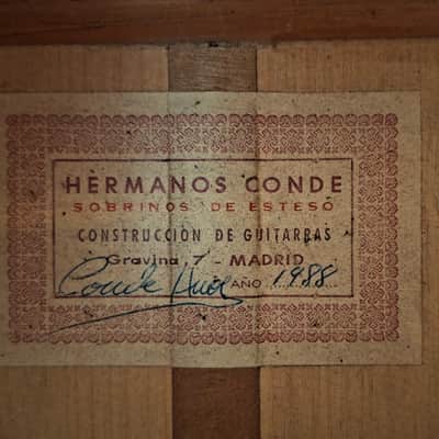 Hermanos Conde 1988 Faustino Conde Flamenco Guitar – A Legendary Flamenca Blanca from the Golden Era image 16