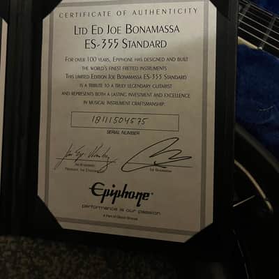Epiphone Joe Bonamassa ES 335 Standard image 9