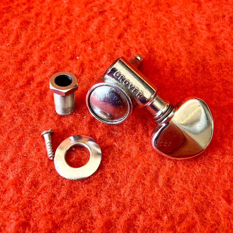 1960 Grover PAF Rotomatic BASS SIDE guitar tuner Chrome