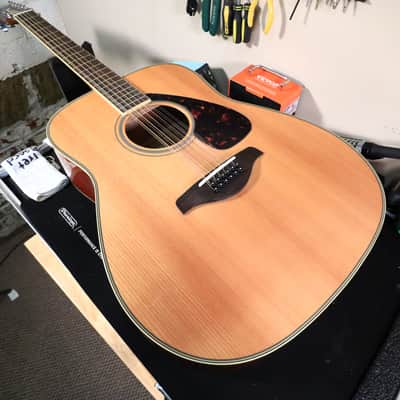 Yamaha FG820-12 Dreadnought 12 String Acoustic Guitar Solid Spruce Top Natural image 16
