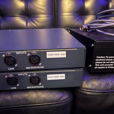 Vintech Audio X73i Mic Pre EQ Pair with PSU 2010s - Blue image 3