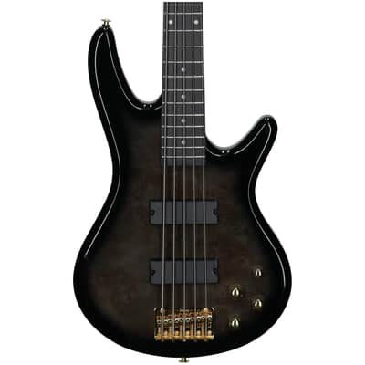 Ibanez GSR205PC Gio Electric Bass, 5-String, Transparent Pale Black Burst image 4