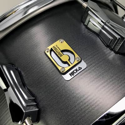 British Drum Co Talisman 14″×6.5″ Nicko McBrain Signature Steel Snare Drum image 9