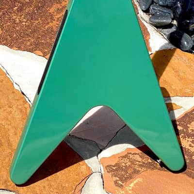 Gibson Flying V '58 Reissue Bass 1999 - the only Inverness Green of 4 ever produced in 1999 as rare as it gets ! image 5