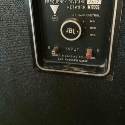 1968 Sunn 2x15 cabinet with JBL D140-6 speakers w/ built in JBL crossover. All Original. image 4