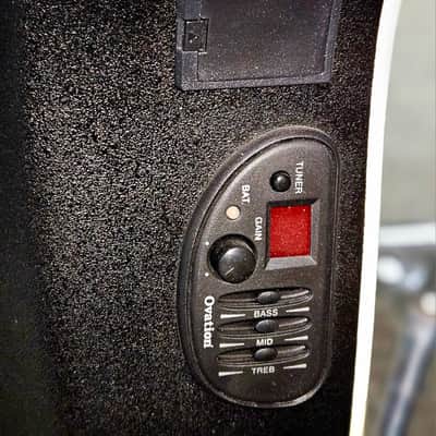 1995 Ovation Celebrity CC 247 Acoustic Bass - Black image 6