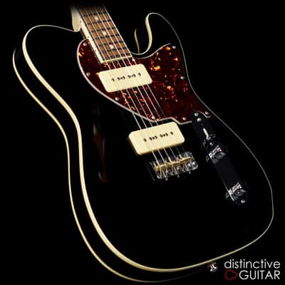Suhr Custom Classic T Black Double Bound - Dual P90 Pups image 2
