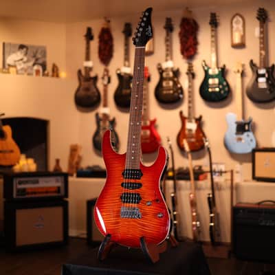 Suhr Modern Plus Electric Guitar - Fireburst 5685 image 2