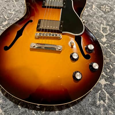 Gibson ES-339 with Dot Inlays 2014 - Antique Vintage Sunburst & Gibson Case image 9