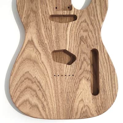 Unfinished 2 pcs Roasted Swamp ash Body Telecaster style, Light (-1,8kg / -3,9lb image 1