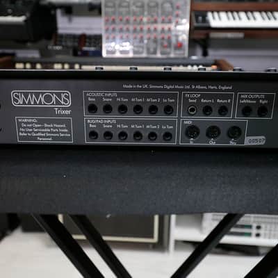 Simmons Trixer MIDI drum sound module & mixer with rack ears image 7