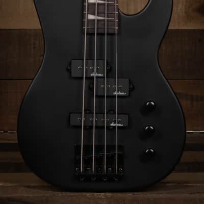 Jackson JS Series Concert Bass Minion JS1X, Amaranth FB, Satin Black image 1