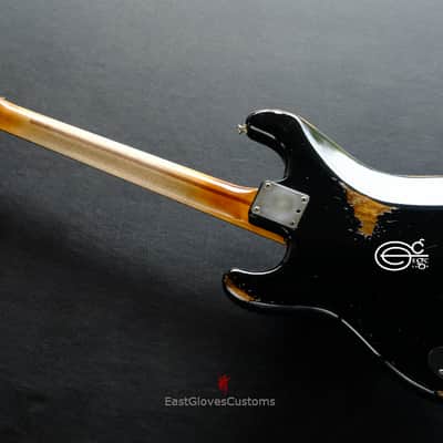 Fender Deluxe Comtemporary Stratocaster Floyd Rose System III Tremolo Black MIJ Relic Aged (RARE) image 12
